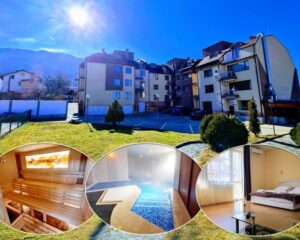 Нощувка за двама със закуска и вечеря + външен и вътрешен минерален басейн в Апартаменти за гости Сапарева Апарт, Сапарева баня