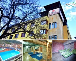 6 или 7 нощувки на човек със закуски и вечери + частичен масаж , басейн с минерална вода и релакс зона от хотел България, Велинград