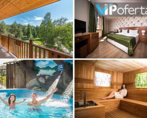 Пакет със закуска, обяд и вечеря + 3 процедури + басейни и СПА зона в СПА Хотел Елбрус***, Велинград