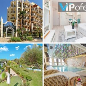 Еднодневен пакет в студио и апартамент + басейн от Апарткомплекс Harmony Suites 11, 12 Grand Resort, Слънчев бряг