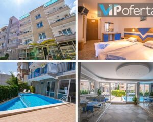 Пакет на база All inclusive Light, безплатно настаняване на дете до 14 г. + басейн, шезлонг и чадър на плажа от Семеен хотел Елвира