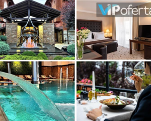 Пакети за ДВАМА възр. + ДЕТЕ до 12 г. със закуска и вечеря + минерални басейни и СПА зона от Макси Парк Хотел и СПА 5*