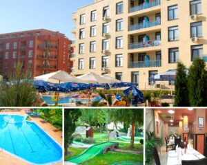 Май и юни в Слънчев бряг! Нощувка на човек и възможност за закуска, обяд и вечеря + басейн в Комплекс Рейнбоу