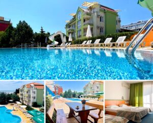 На 50м. от плажа в Равда! Нощувка на човек със закуска, обяд и вечеря + басейн от Минт Фемили Хотел.