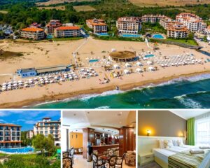 На ПЪРВА линия, плаж Оазис Бийч, Лозенец! Нощувка на човек на база All Inclusive + басейн от Хотел Оазис дел Маре****