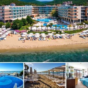 На ПЪРВА линия в Елените! All Inclusive нощувка на човек + частен плаж с чадър и шезлонг на него + 2 басейна и уелнес център от Сенди Бей Хотел. Дете до 11.99г - БЕЗПЛАТНО!