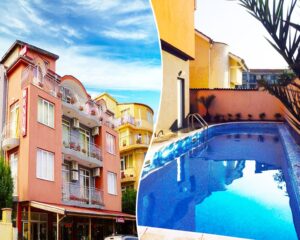 Нощувка на човек + басейн на ТОП ЦЕНИ в хотел Денис, Равда