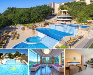 Нощувка на човек на база All inclusive + 4 басейна и СПА пакет от хотел Сънрайз 4****, Златни пясъци