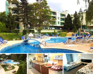 Нощувка на човек на база All Inclusive + басейн и безплатен транспорт до плаж Кабакум от хотел Силвър, местност Чайка, Златни пясъци