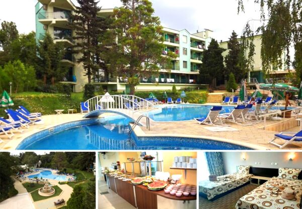 Нощувка на човек на база All Inclusive + басейн и безплатен транспорт до плаж Кабакум от хотел Силвър, местност Чайка, Златни пясъци