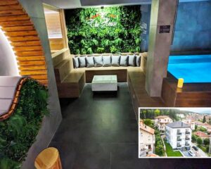 Нощувка на човек + ползване на джакузи, сауна и релакс зона в апартаменти за гости Дъ Хаус, Велинград!