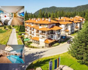 Нощувка на човек със закуска + басейн и релакс зона в комплекс Маунтин лейк, Смолянски езера, до Пампорово