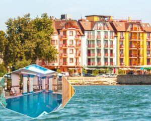5+ нощувки на човек със закуски или със закуски и вечери и по 2 лечебни процедури на ден + басейн и СПА в хотел Сейнт Джордж****, Поморие