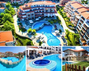 Нощувка на човек със закуска и вечеря + 2 басейна и термална зона от Комплекс Винярдс Резорт****, Ахелой