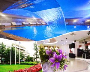 Нощувка на човек със закуска или със закуска и вечеря + минерален басейн и релакс център в Хотел Казанлък