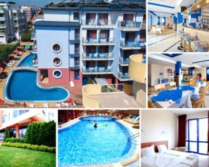 Нощувка на човек със закуска и вечеря + басейн от хотел Надя, Приморско