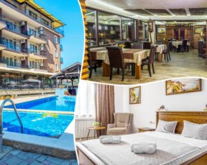 Ранни записвания за море 2025 в Китен! Нощувка на човек със закуска и вечеря + басейн в хотел Съни Парадайз 2