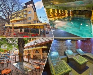 Нощувка на човек със закуска и вечеря + басейн с минерална вода и релакс зона от хотел България, Велинград