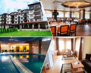 Нощувка на човек със закуска или със закуска и вечеря + минерален басейн и релакс зона от Семеен хотел Алегра 4*, Велинград. Дете до 6г. - безплатно!