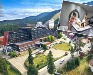 Нощувка на човек със закуска и възможност за вечеря + вътрешен басейн, термо зона и терапия Розов цвят от хотел Самоков****, Боровец