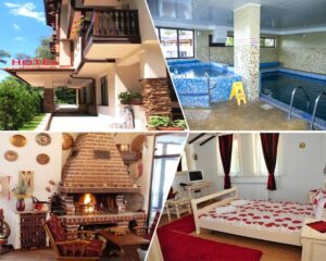 Нощувка на човек със закуска, обяд* и вечеря + вътрешен басейн и релакс зона с минерална вода от Семеен хотел Емали, Сапарева Баня