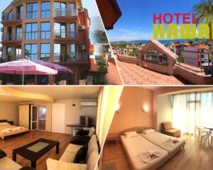 Нощувка на човек в хотел Хавай, на 100 метра от плажа в Лозенец