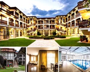 Нощувка на човек в самостоятелна къща със закуска и вечеря + външни термални топила и вътрешен басейн + СПА и Терма зона с минерална вода от хотел Исмена****, Девин