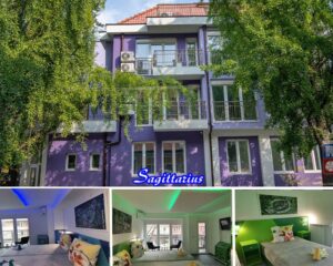 Нощувка на човек със закуска + джакузи с минерална вода, сауна и солна стая от Семеен хотел САЖИТАРИУС***, Кюстендил