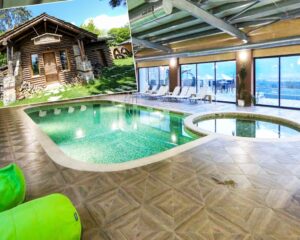 2+ нощувки със закуски за ДВАМА в Еко къщичка + басейн с минерална вода и релакс зона от хотел Роял Валентина Касъл, Огняново