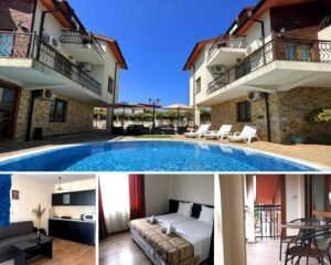 Нощувка за ДВАМА + 1 или 2 деца и ползване на басейн от Апартаменти Созополски перли, Созопол