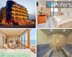 Еднодневен пакет със закуска,закуска и вечеря, закуска, обяд и вечеря, 2 процедури + джакузи в хотел Свети Свети Петър и Павел, Поморие