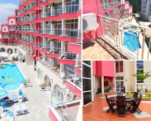 Нощувка на човек + басейн в Апарт хотел Роуз Гардън, Слънчев бряг