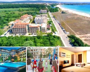 На ПЪРВА линия в Приморско! Нощувка на човек със закуска и вечеря + басейн в хотел Престиж Сити 2. Дете до 11.99г - Безплатно!