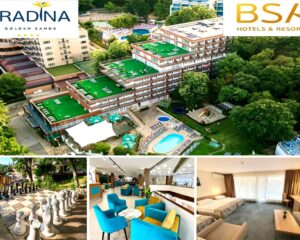 All Inclusive на човек + басейн в хотел Градина, Златни пясъци. Дете до 12.99г. - БЕЗПЛАТНО!