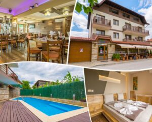 Почивка в село Баня до Банско! Нощувка на човек със закуска или със закуска и вечеря + външен басейн с минерална вода във Вила Минерал 56